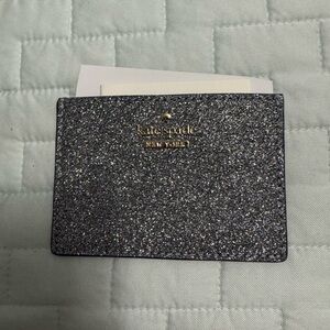 Kate Spade Sparkling Card Holder - Silver